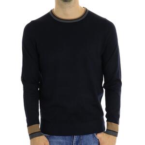 MAGLIA CONTRASTI BLU